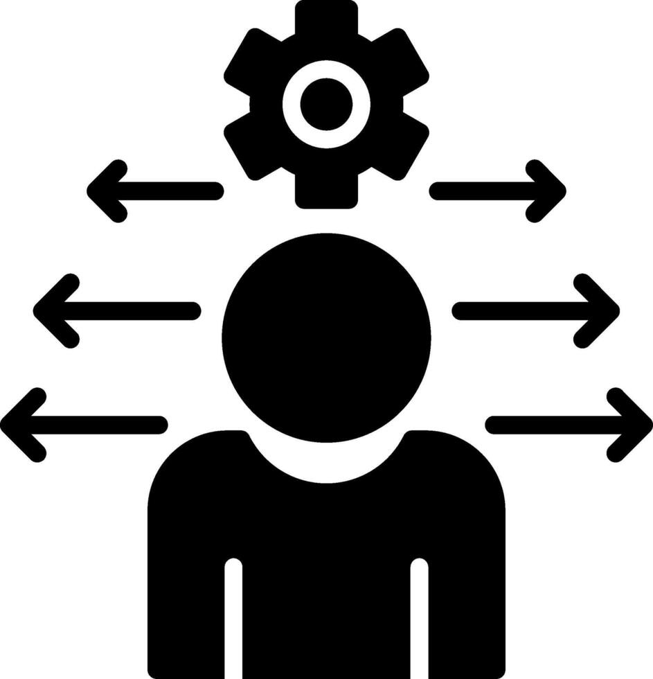 Flexible Glyph Icon Design vector
