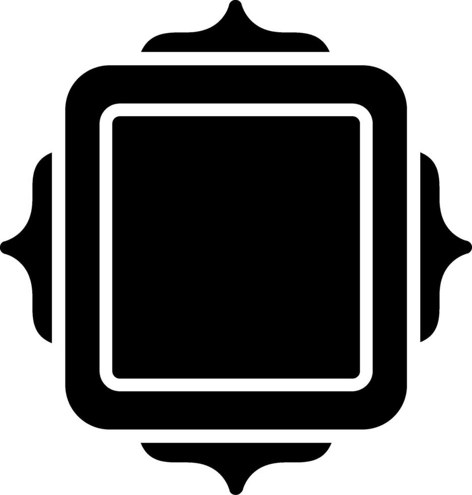 Frame Glyph Icon Design vector