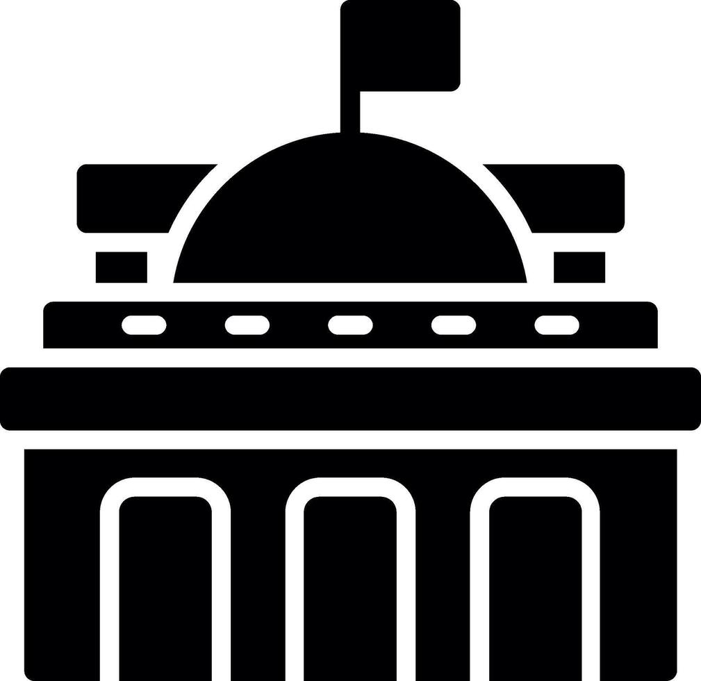 Parliament Glyph Icon Design vector