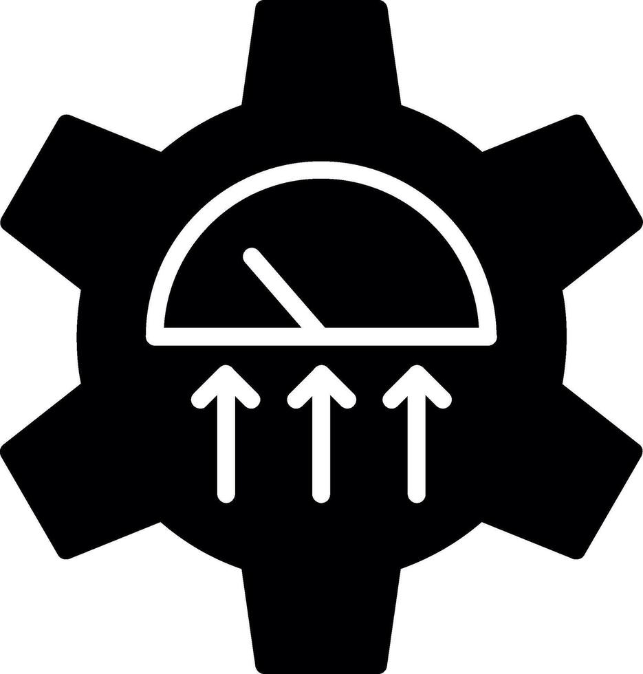 Performance Glyph Icon Design vector