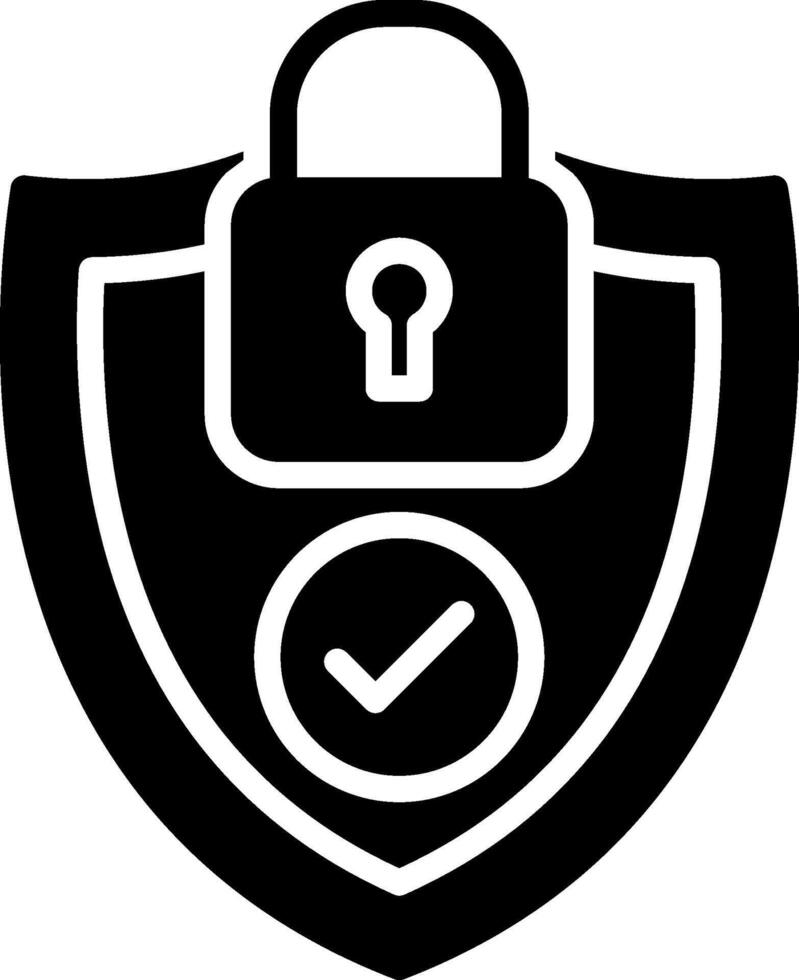 Privacy Glyph Icon Design vector