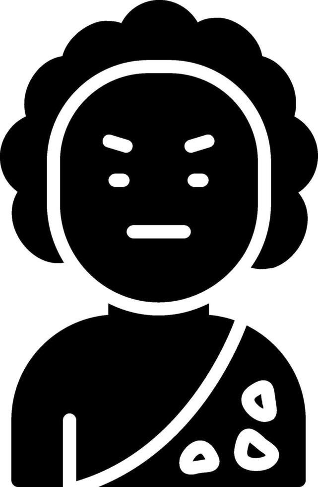 Primitive Glyph Icon Design vector