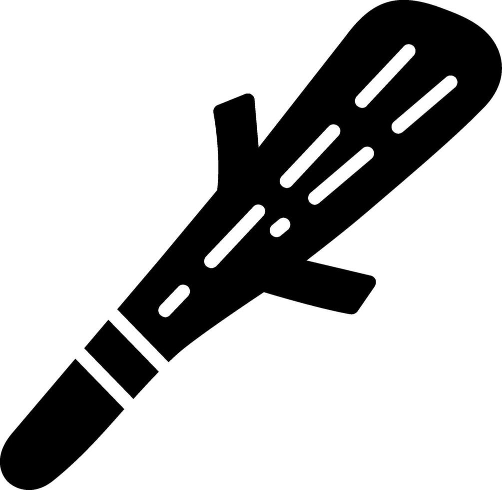 Cudgel Glyph Icon Design vector