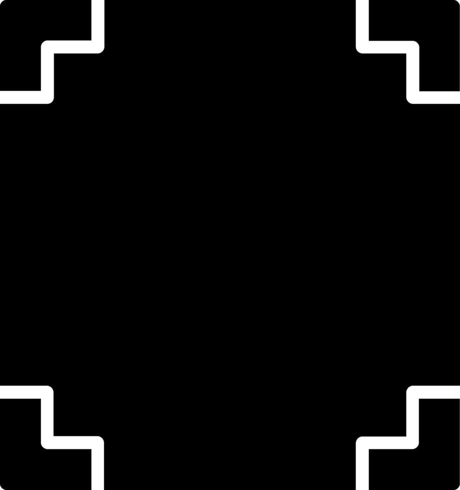 Frame Glyph Icon Design vector