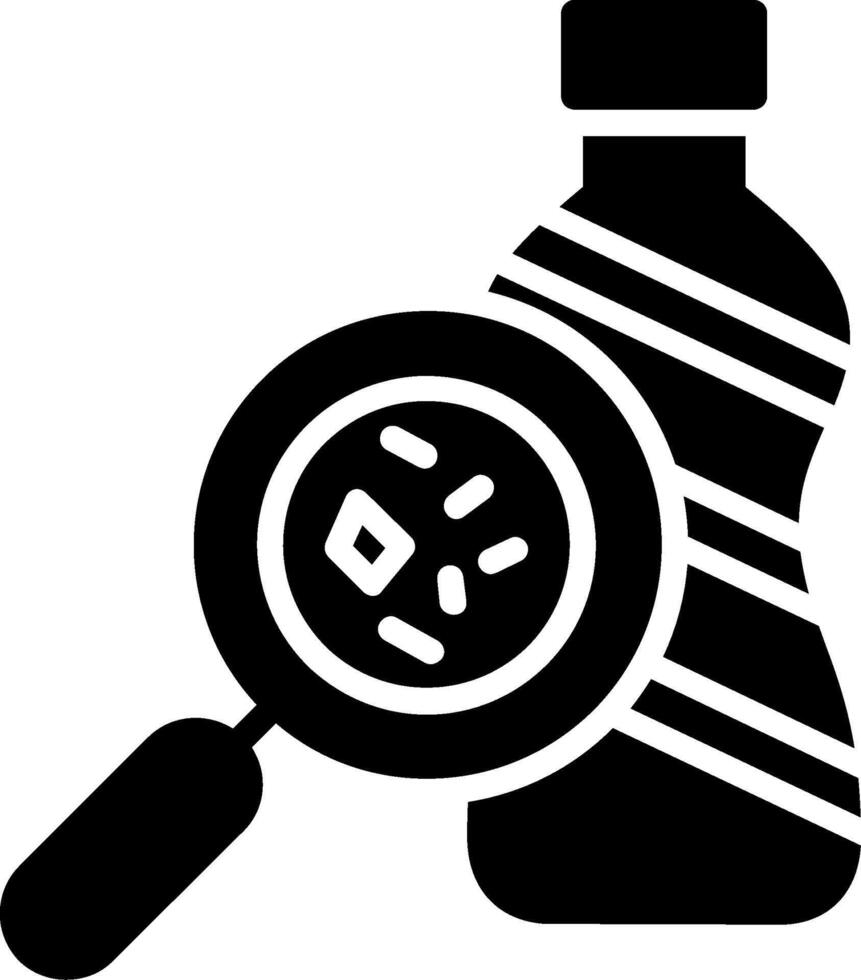 Microplastics Glyph Icon Design vector