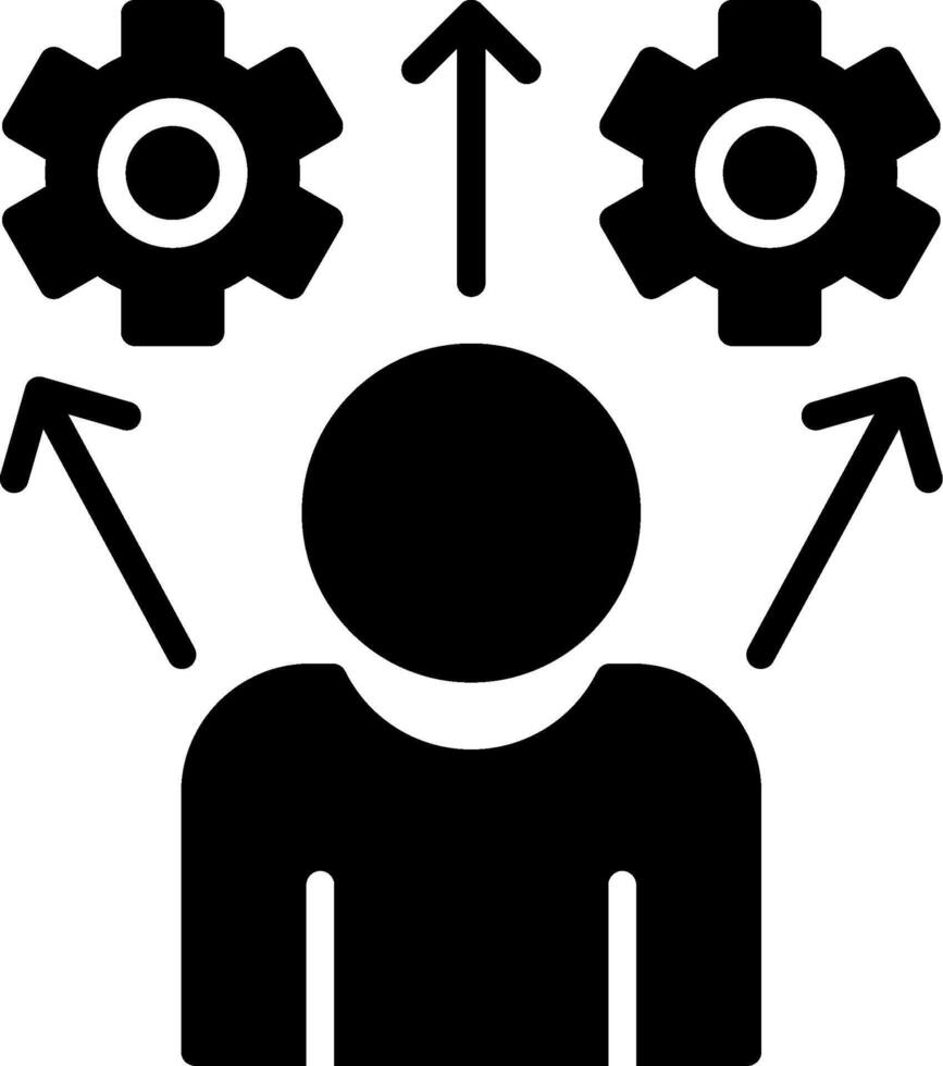 Arrows Glyph Icon Design vector