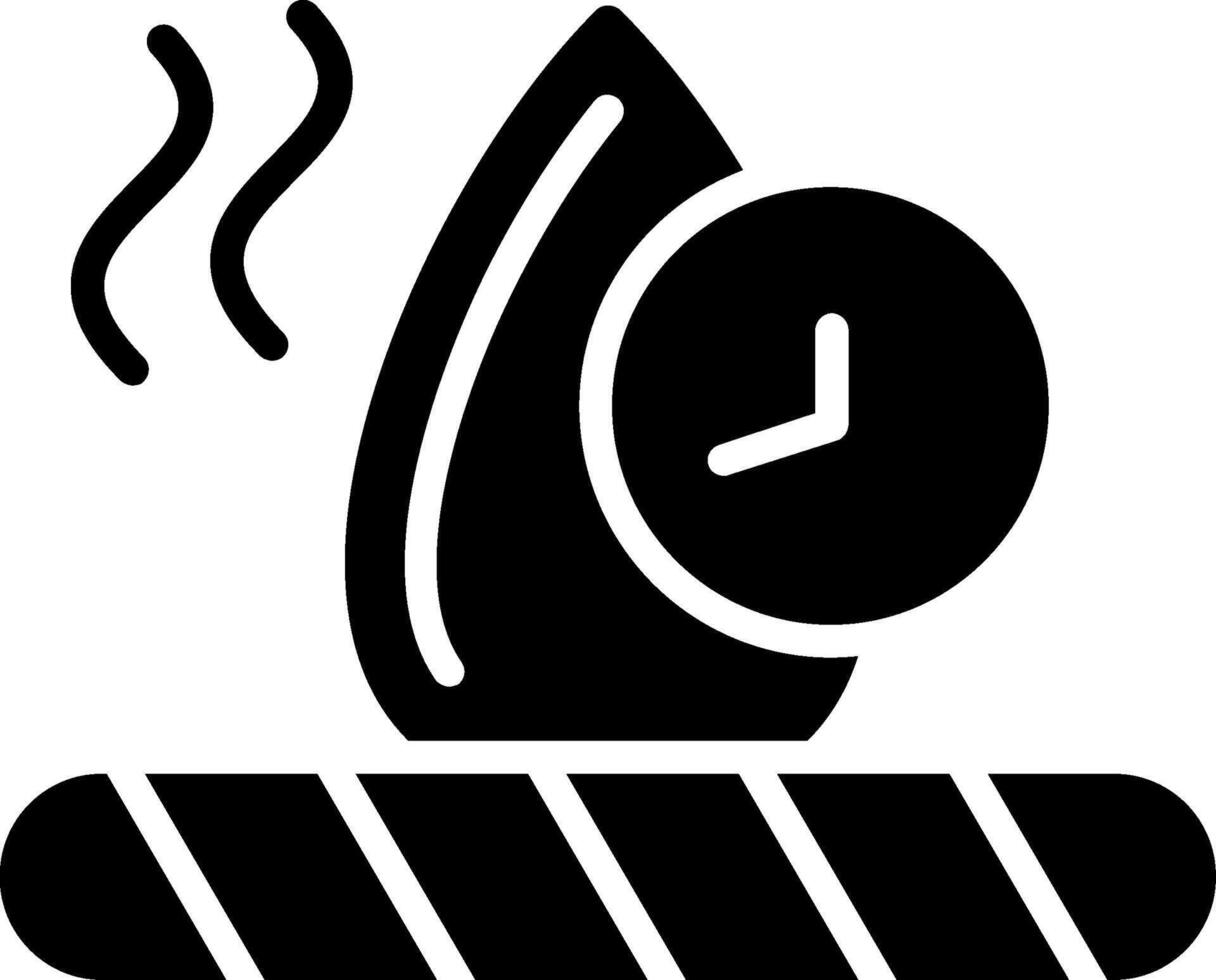 Fast Dry Glyph Icon Design vector