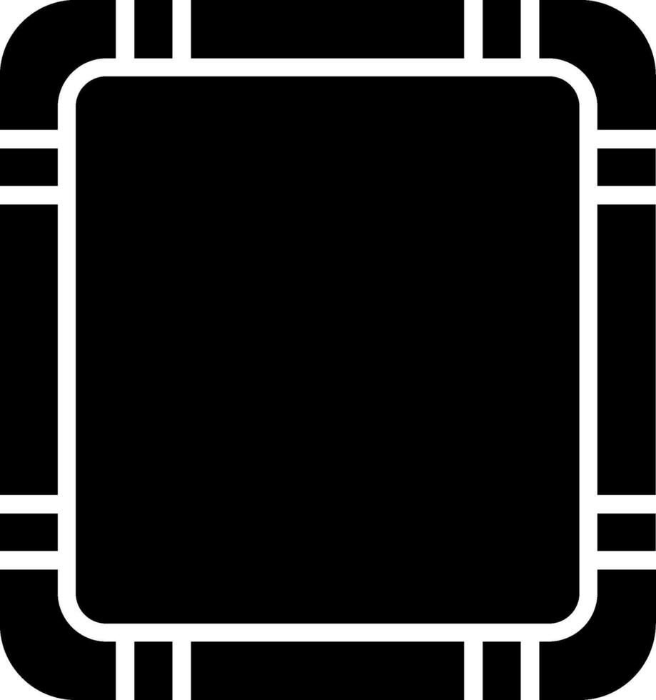 Frame Glyph Icon Design vector