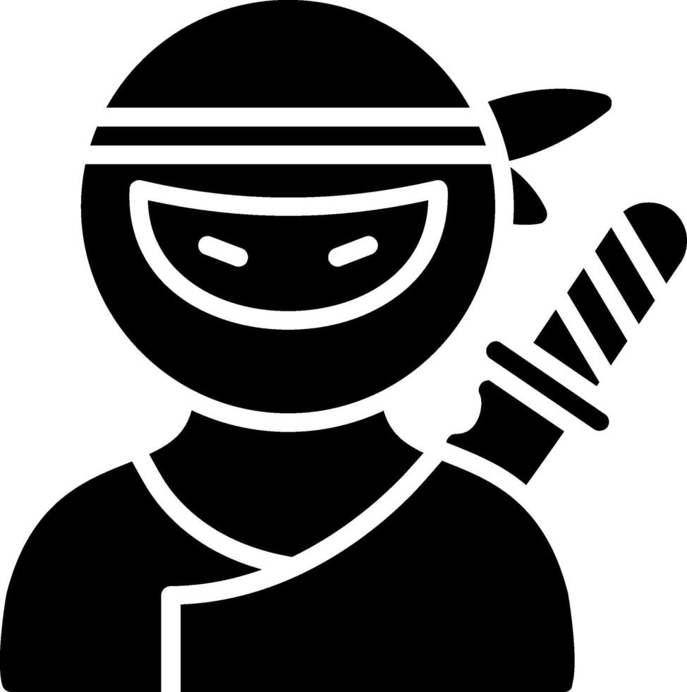 Man Glyph Icon Design vector