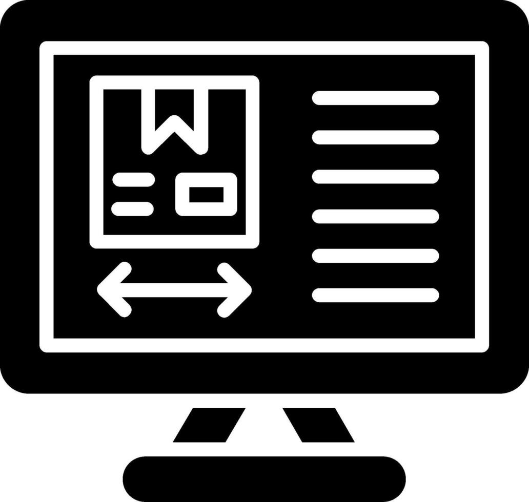 Product Design Glyph Icon Design vector