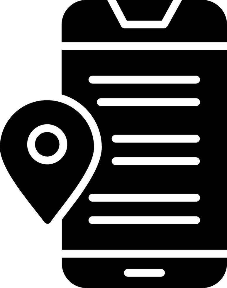 Placeholder Glyph Icon Design vector