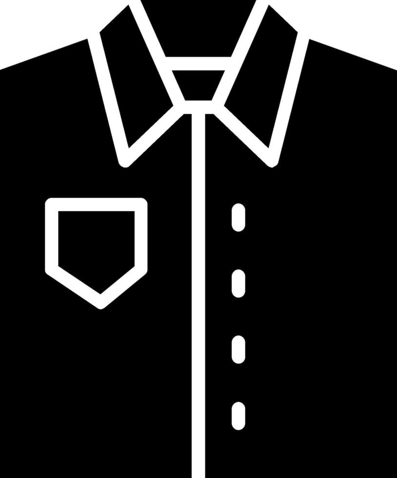 Shirt Glyph Icon Design vector