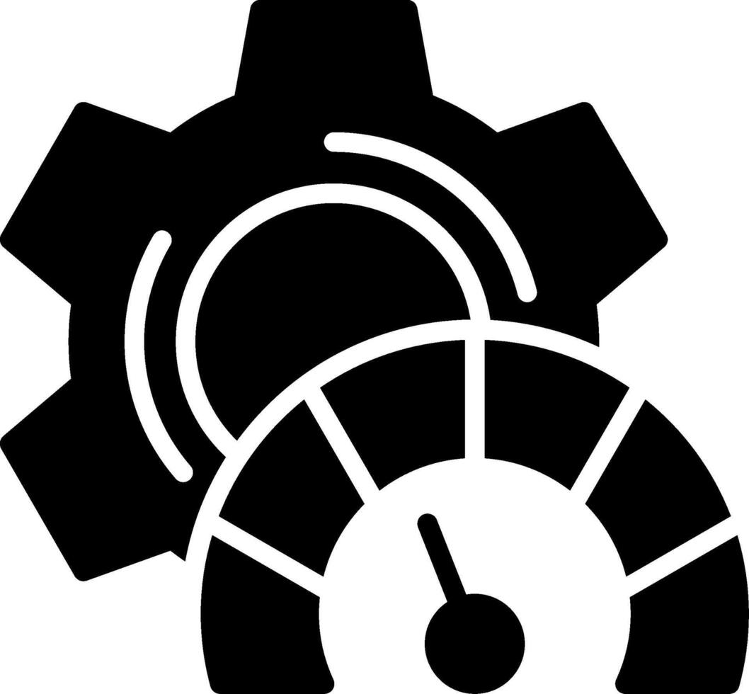 Settings Glyph Icon Design vector