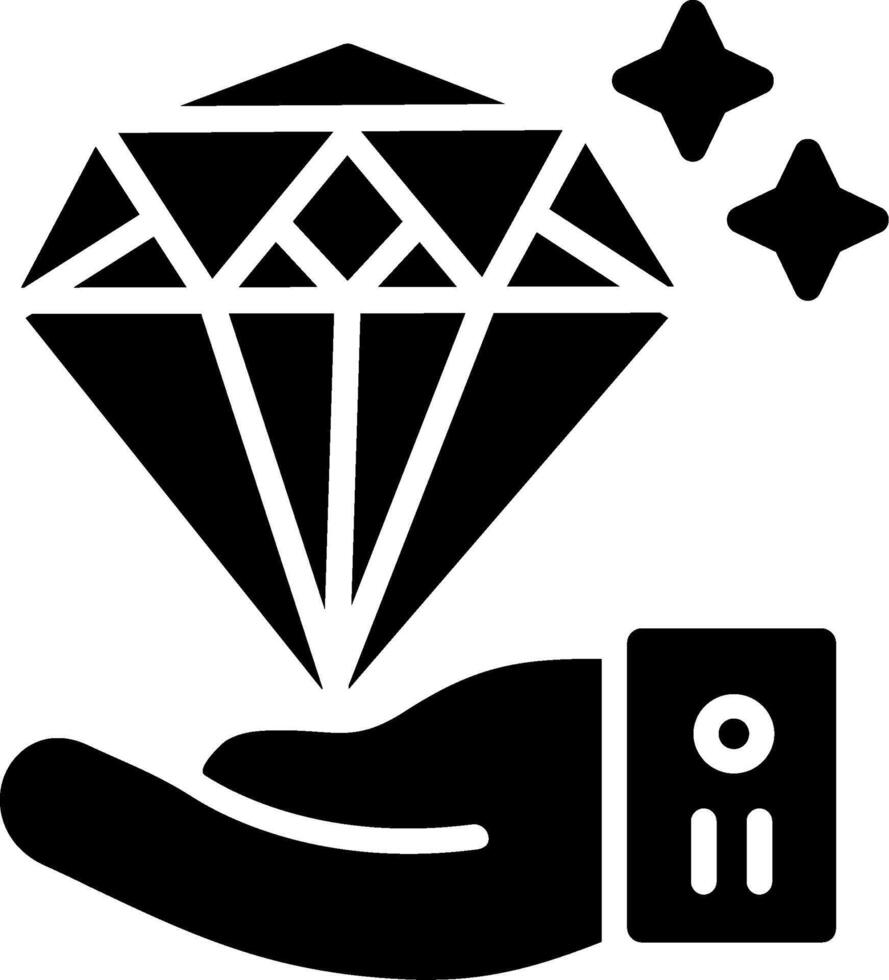 Value Proposal Glyph Icon Design vector