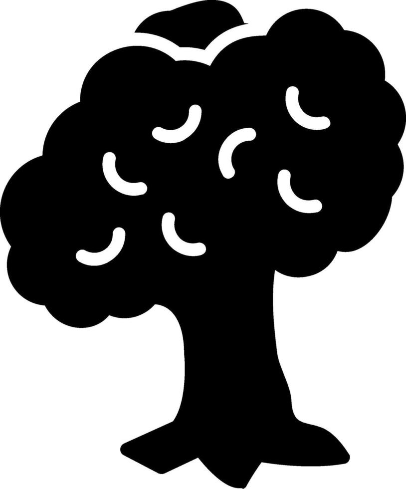 Tree Glyph Icon Design vector