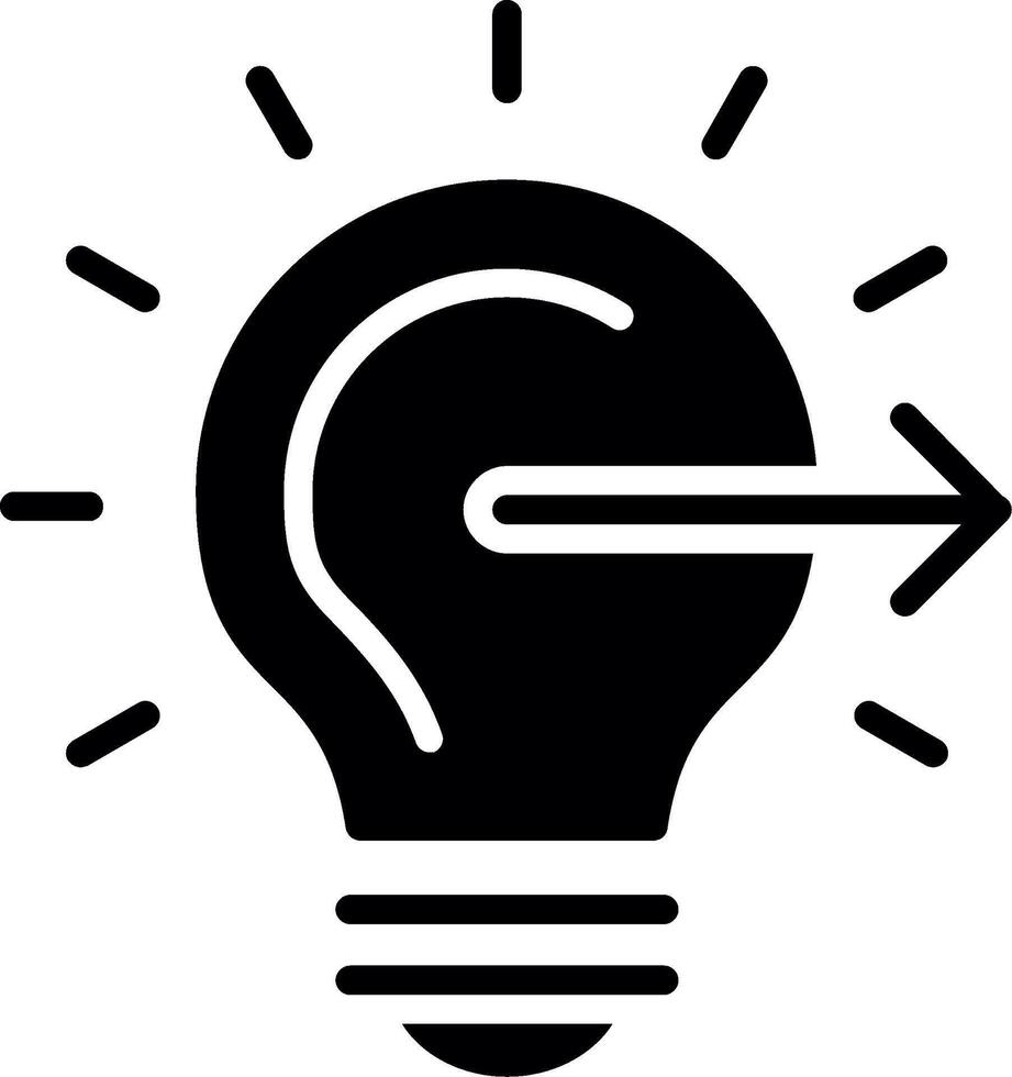 Forward Glyph Icon Design vector