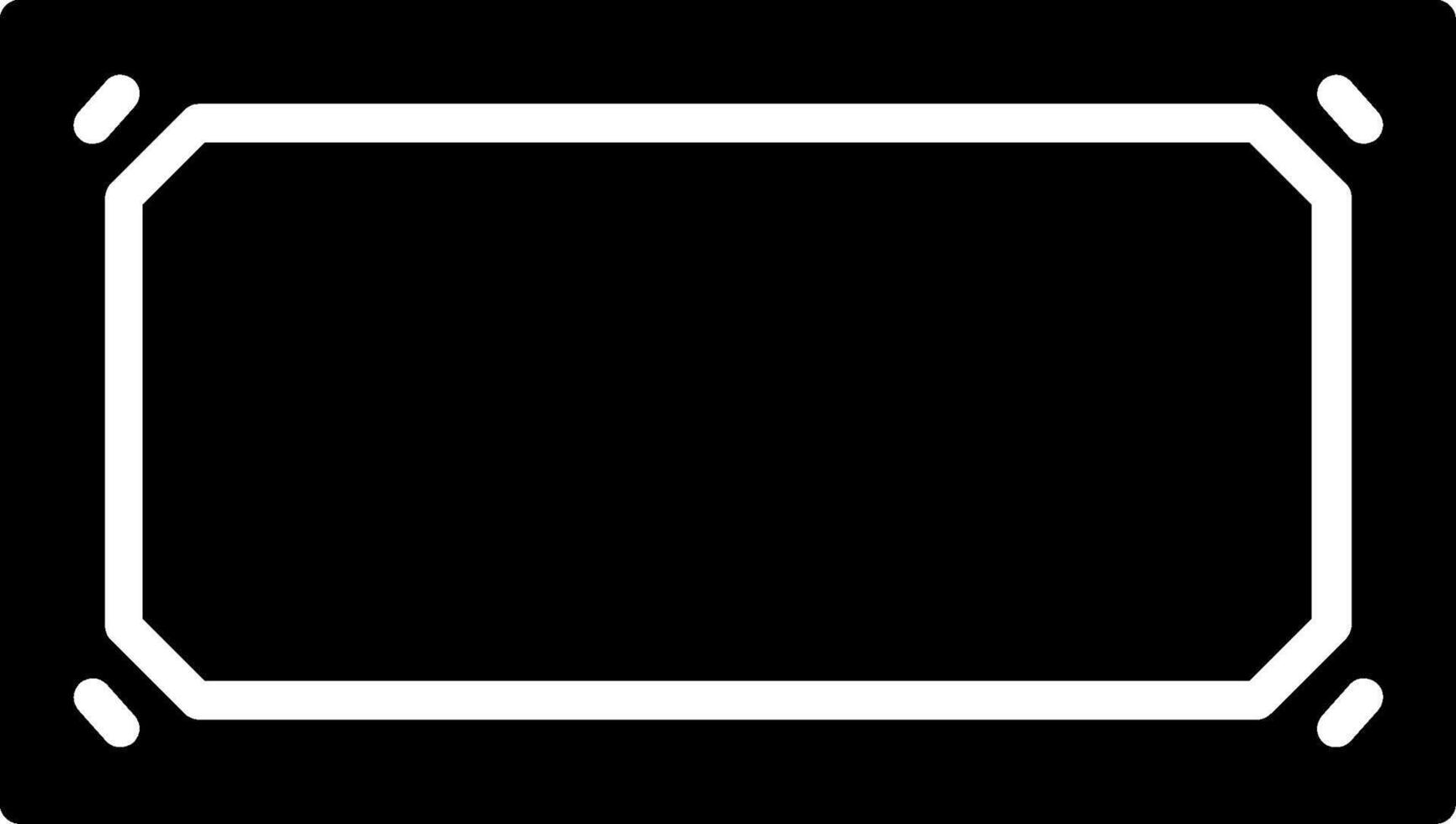 Frame Glyph Icon Design vector