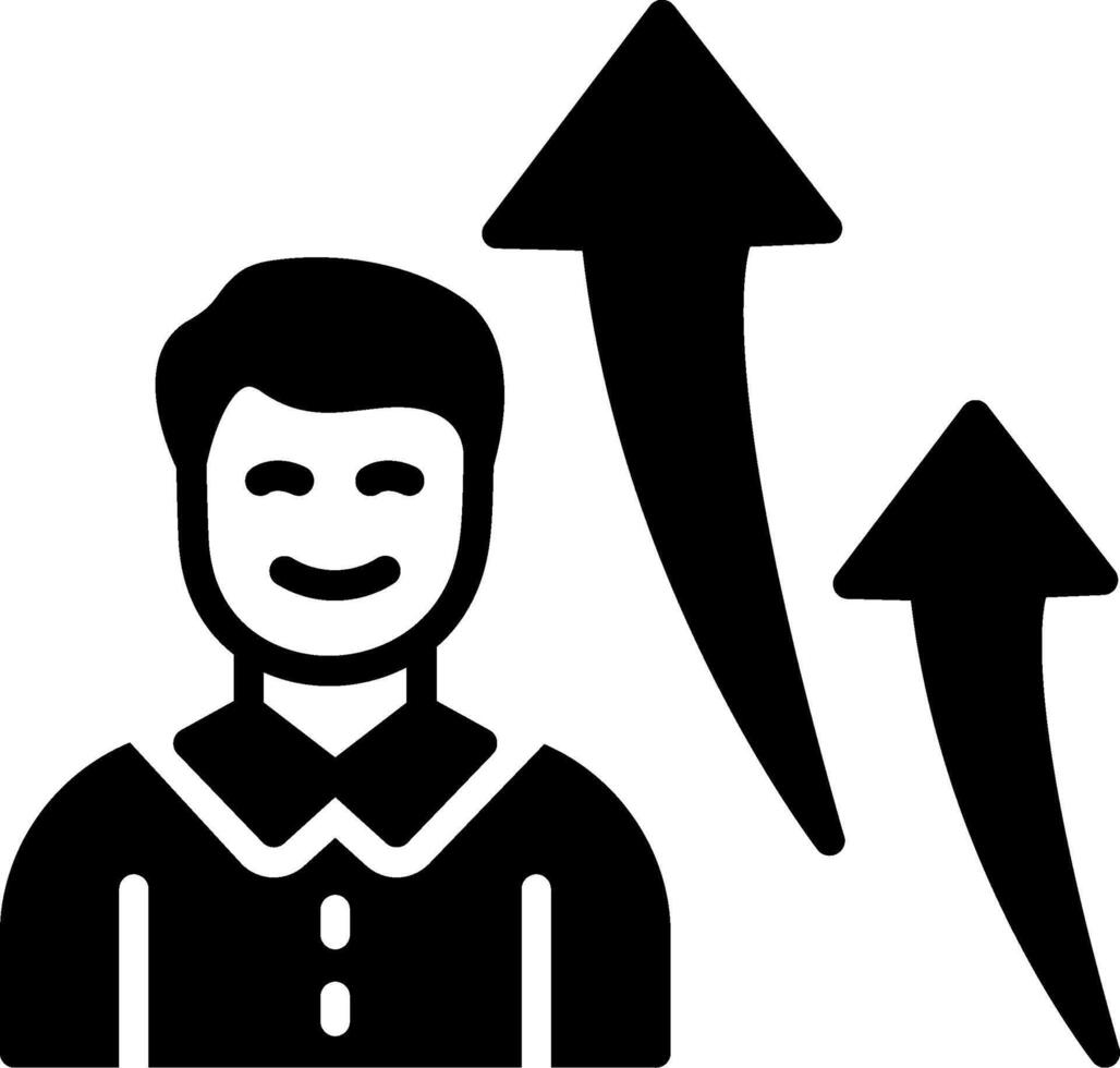 Progress Glyph Icon Design vector