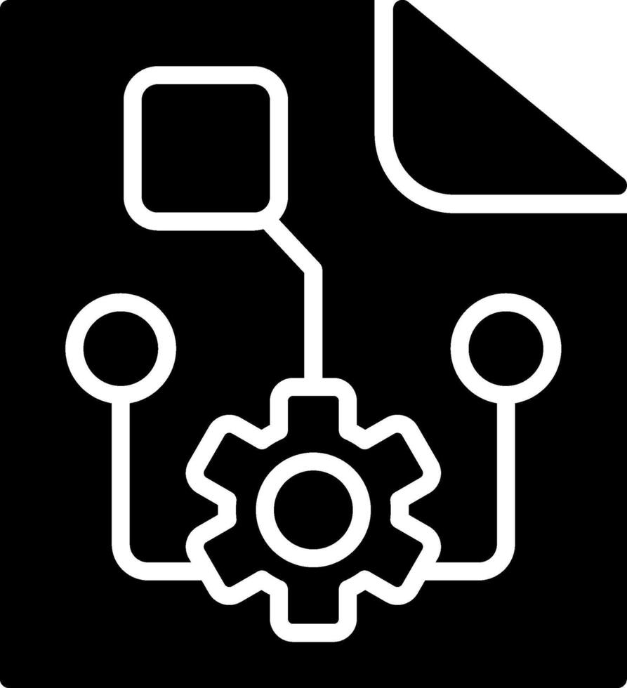 Project plan Glyph Icon Design vector