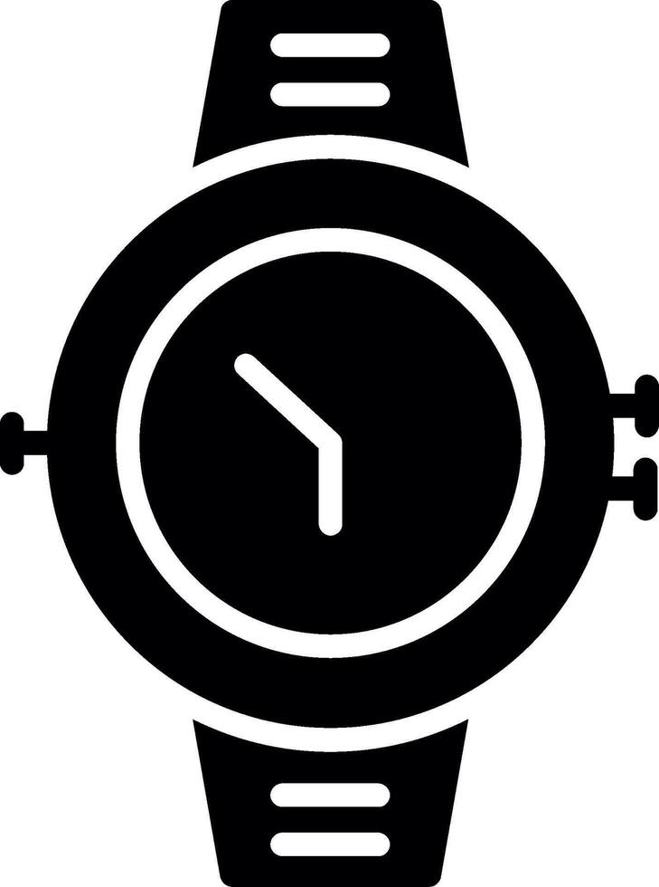 Watch Glyph Icon Design vector