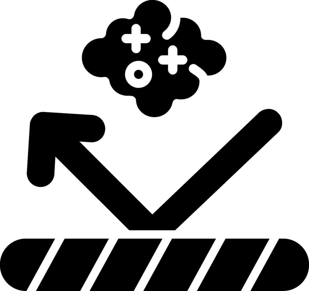 Dust Glyph Icon Design vector