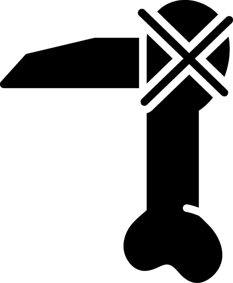 Hoe Glyph Icon Design vector
