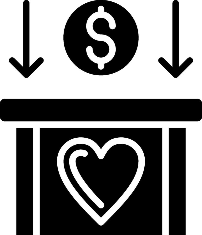 Money saving Glyph Icon Design vector