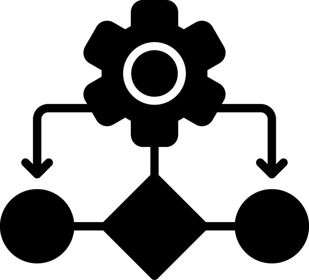 Logical Glyph Icon Design vector