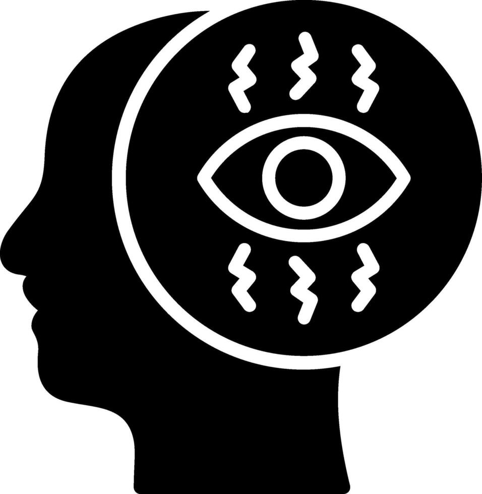 Obsession Glyph Icon Design vector