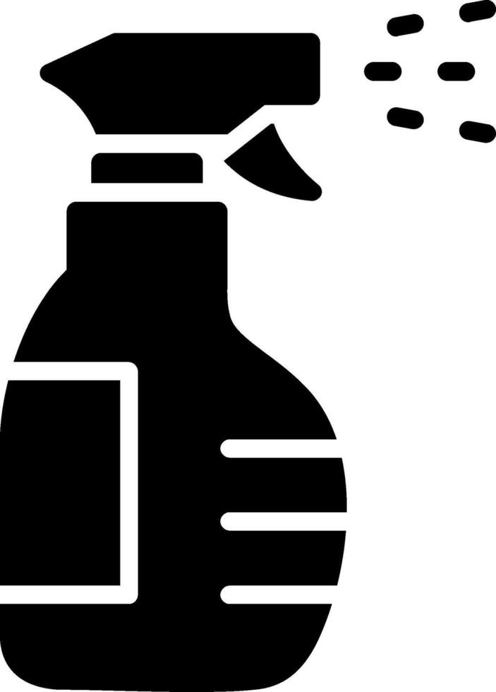 Spray Bottle Glyph Icon Design vector