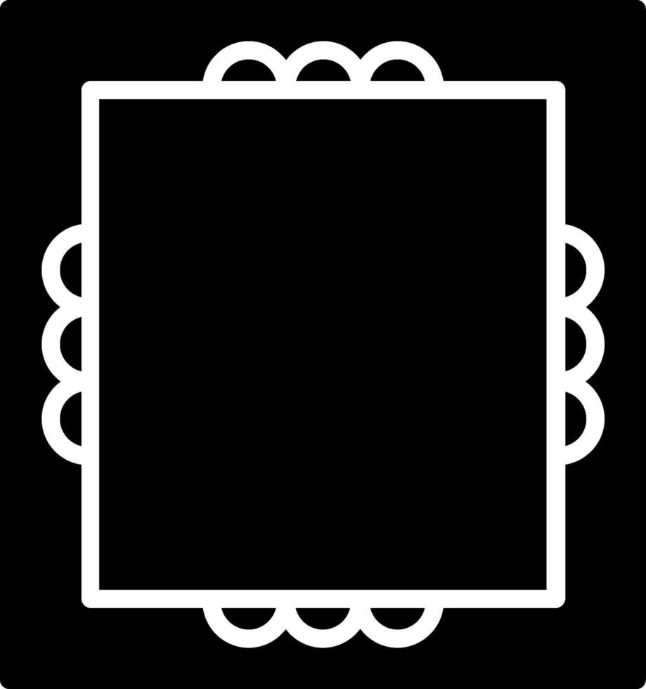 Frame Glyph Icon Design vector