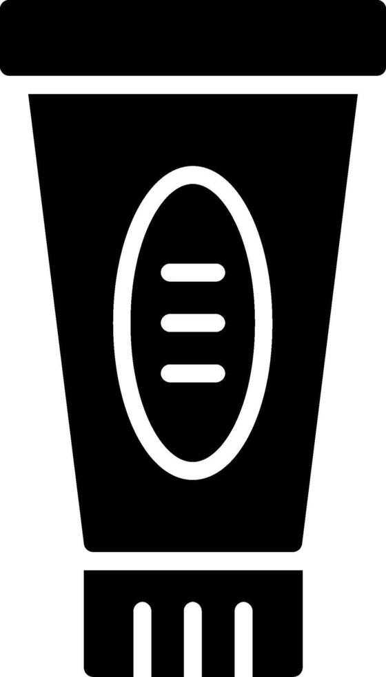Toothpaste Glyph Icon Design vector