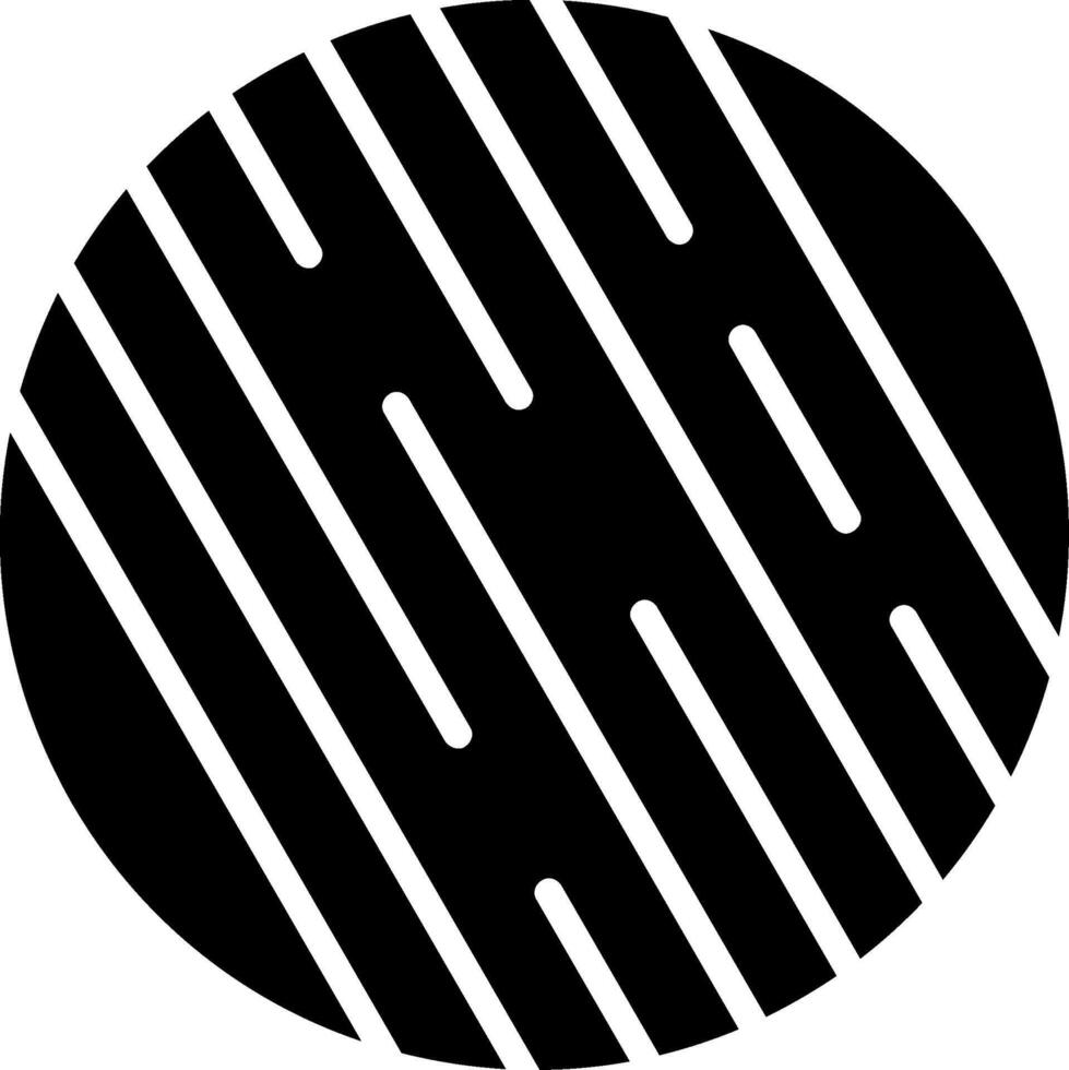 Uranus Glyph Icon Design vector