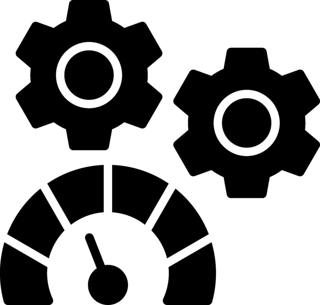 Performance management Glyph Icon Design vector