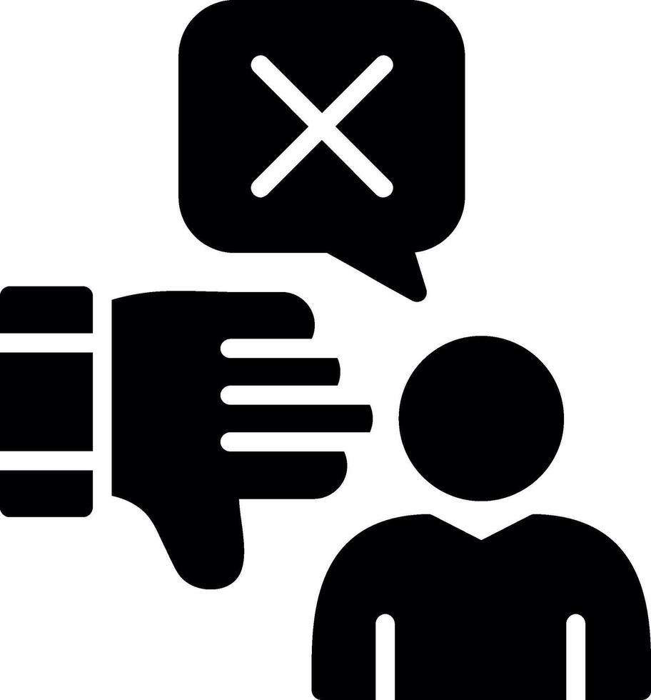 Review Glyph Icon Design vector