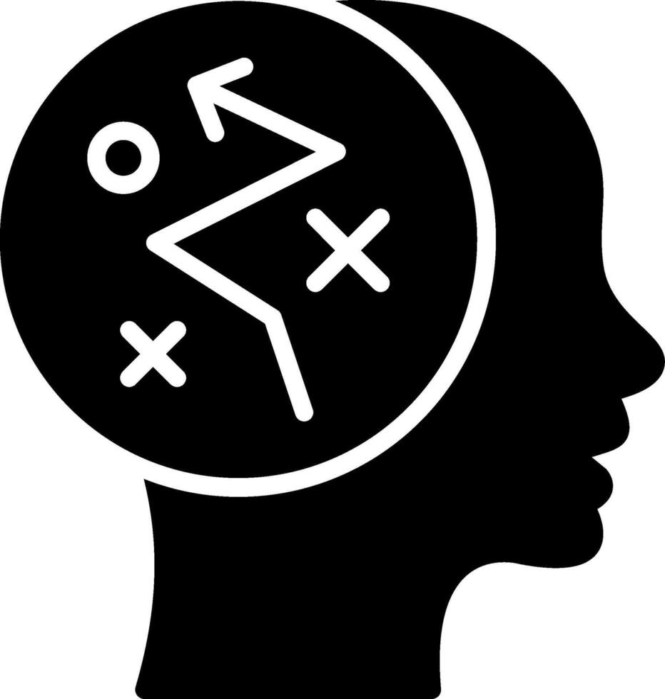Strategy Glyph Icon Design vector