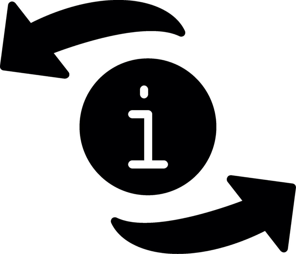 Refresh Glyph Icon Design vector