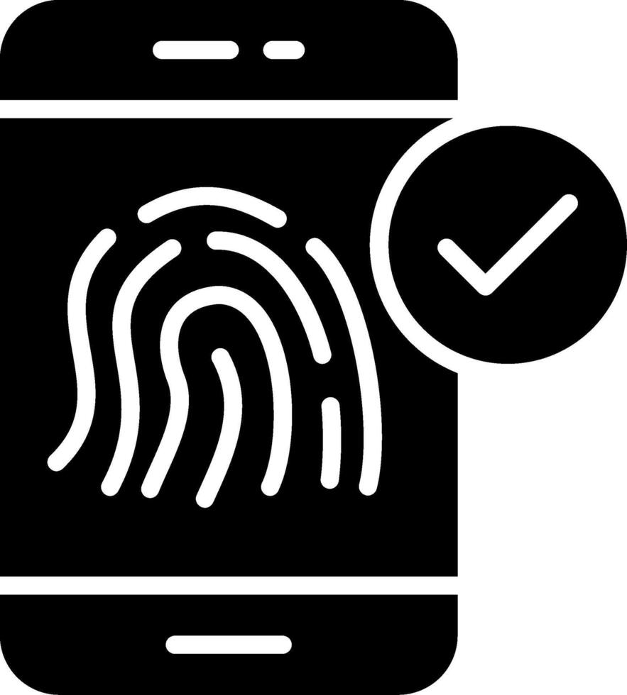 Smartphone Glyph Icon Design vector