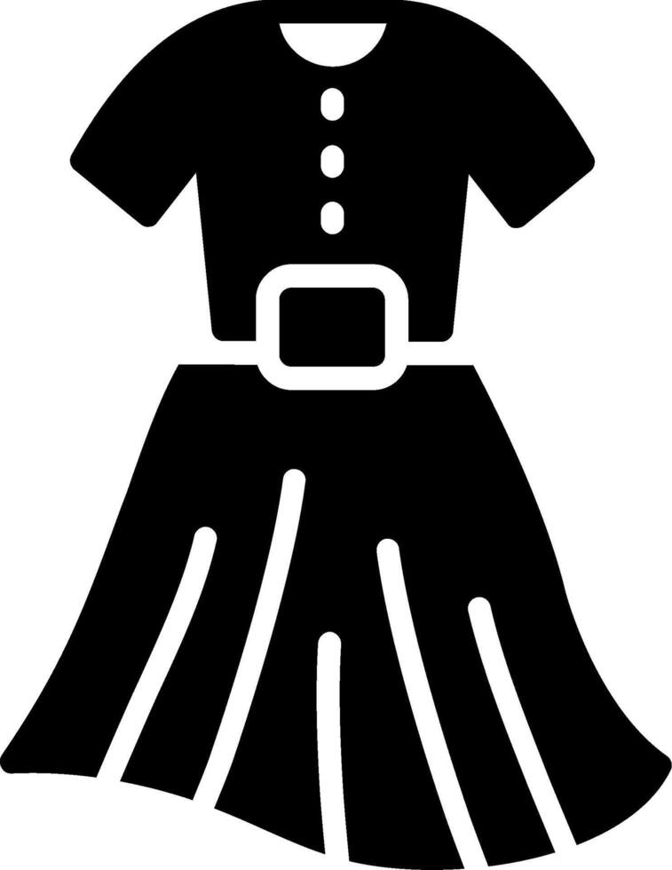 Dress Glyph Icon Design vector