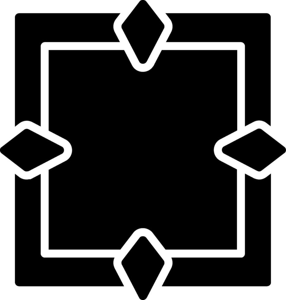 Frame Glyph Icon Design vector