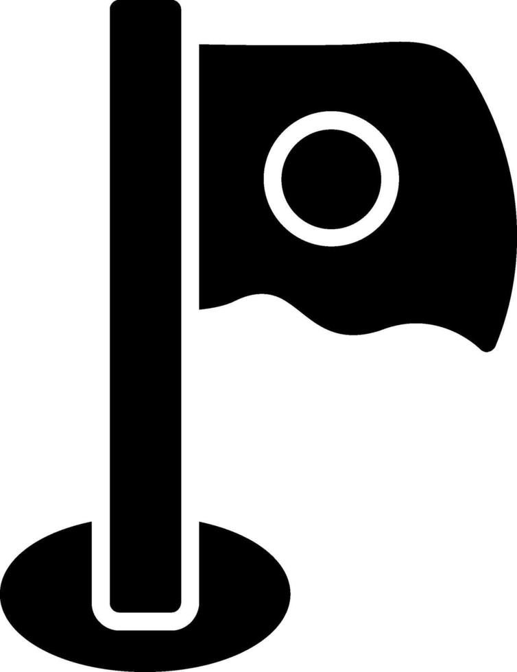 Japan Flag Glyph Icon Design vector