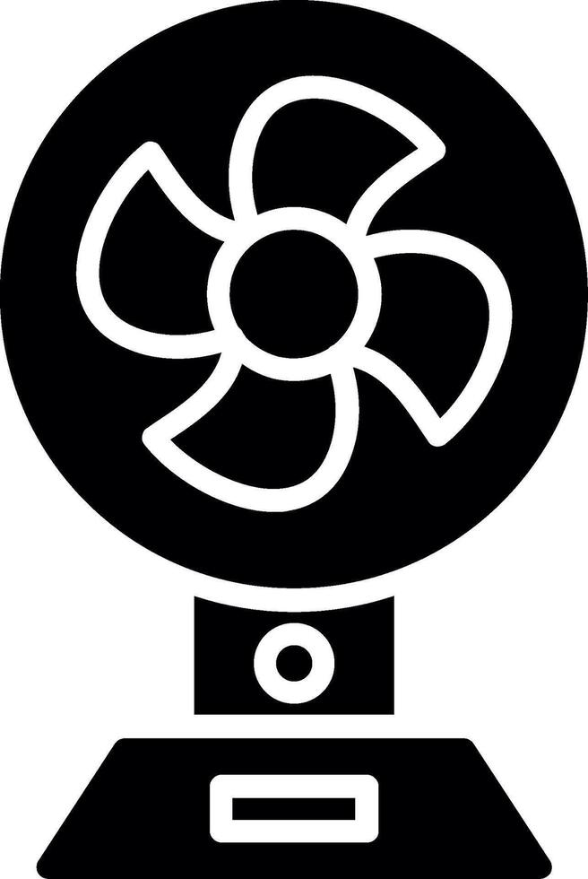 Fan Glyph Icon Design vector