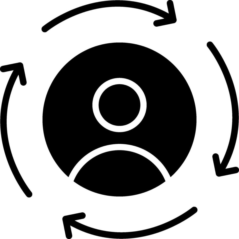 Consistency Glyph Icon Design vector