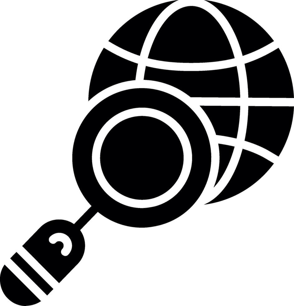Exploration Glyph Icon Design vector