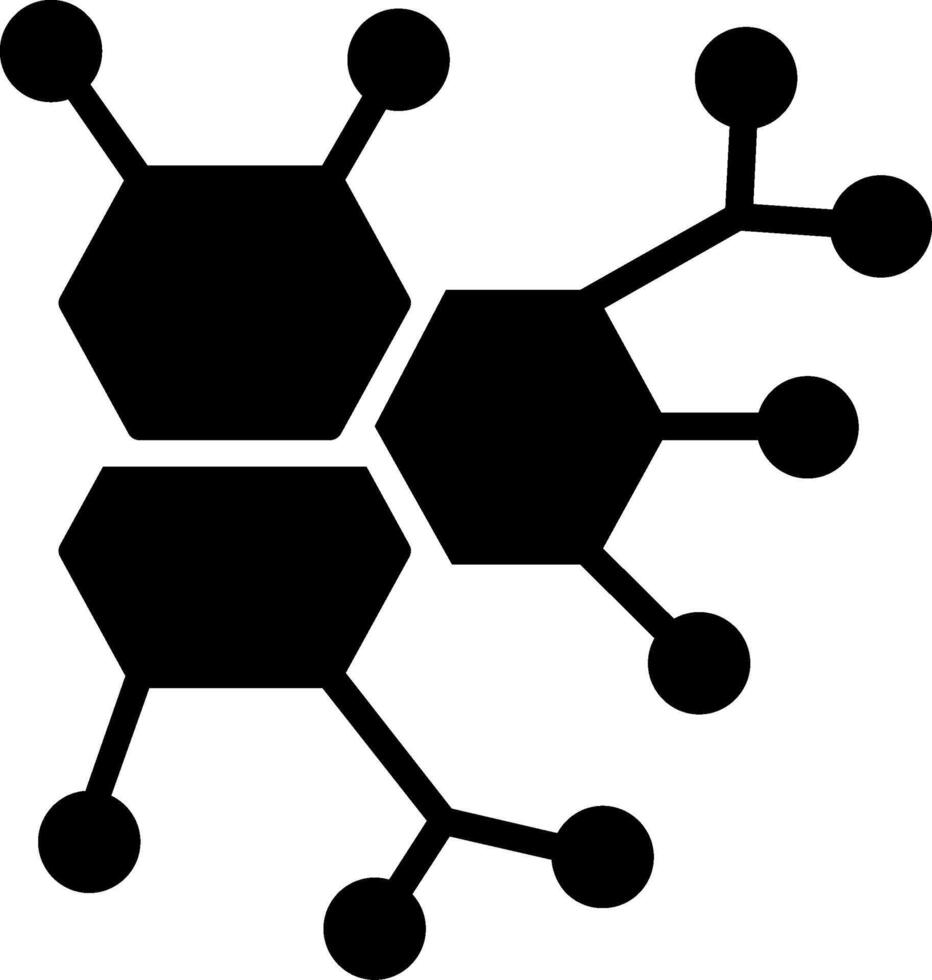 Enzyme Glyph Icon Design vector