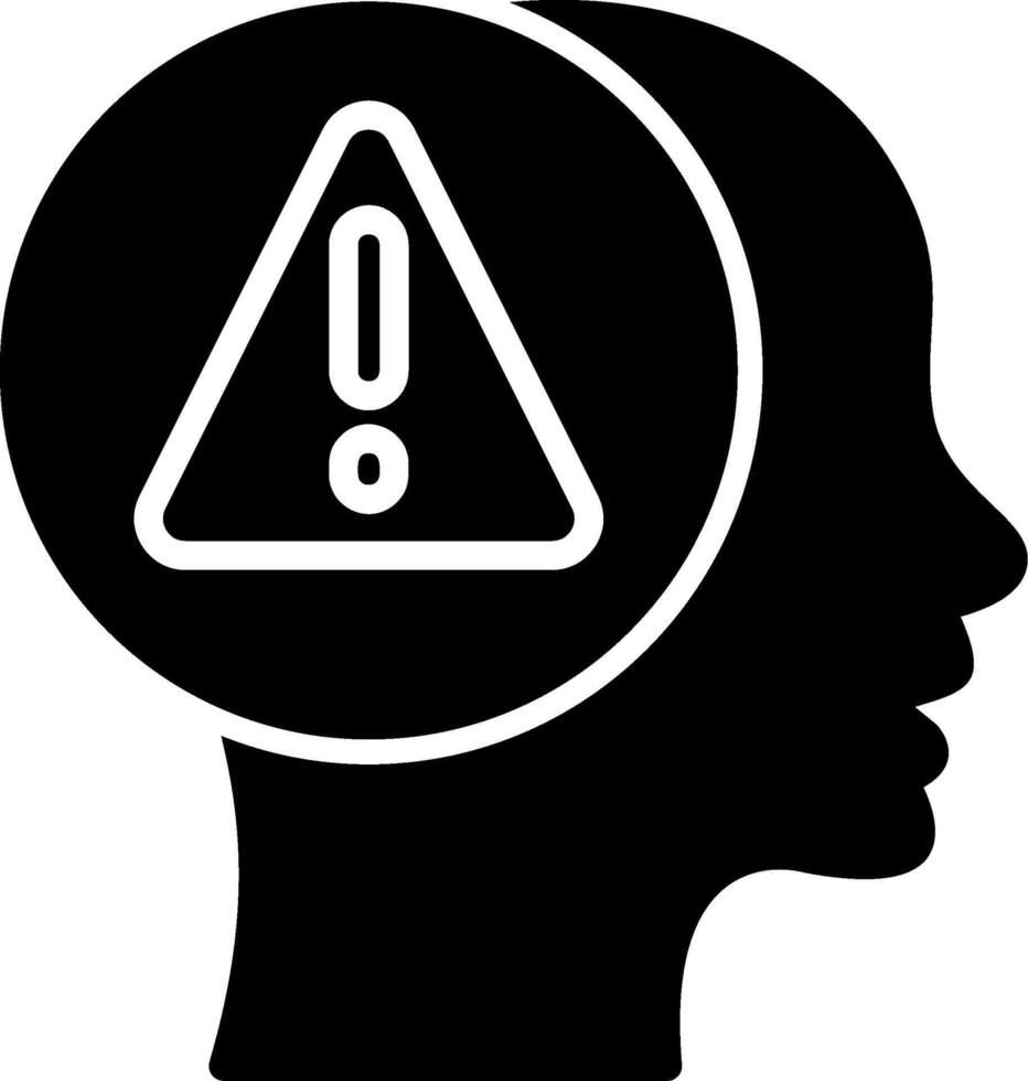 Mental Health Glyph Icon Design vector