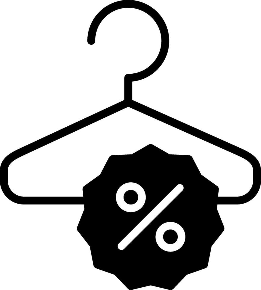 Hanger Glyph Icon Design vector