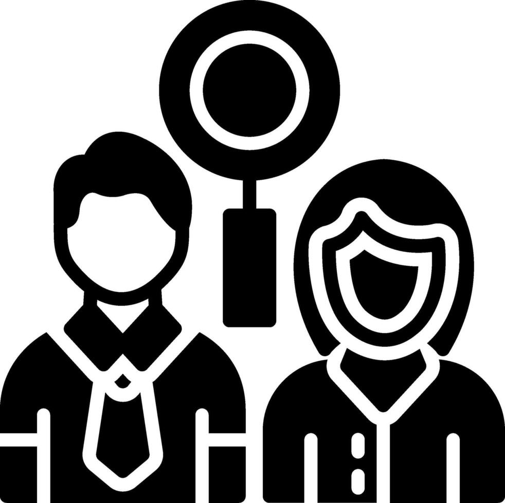 Selection Glyph Icon Design vector