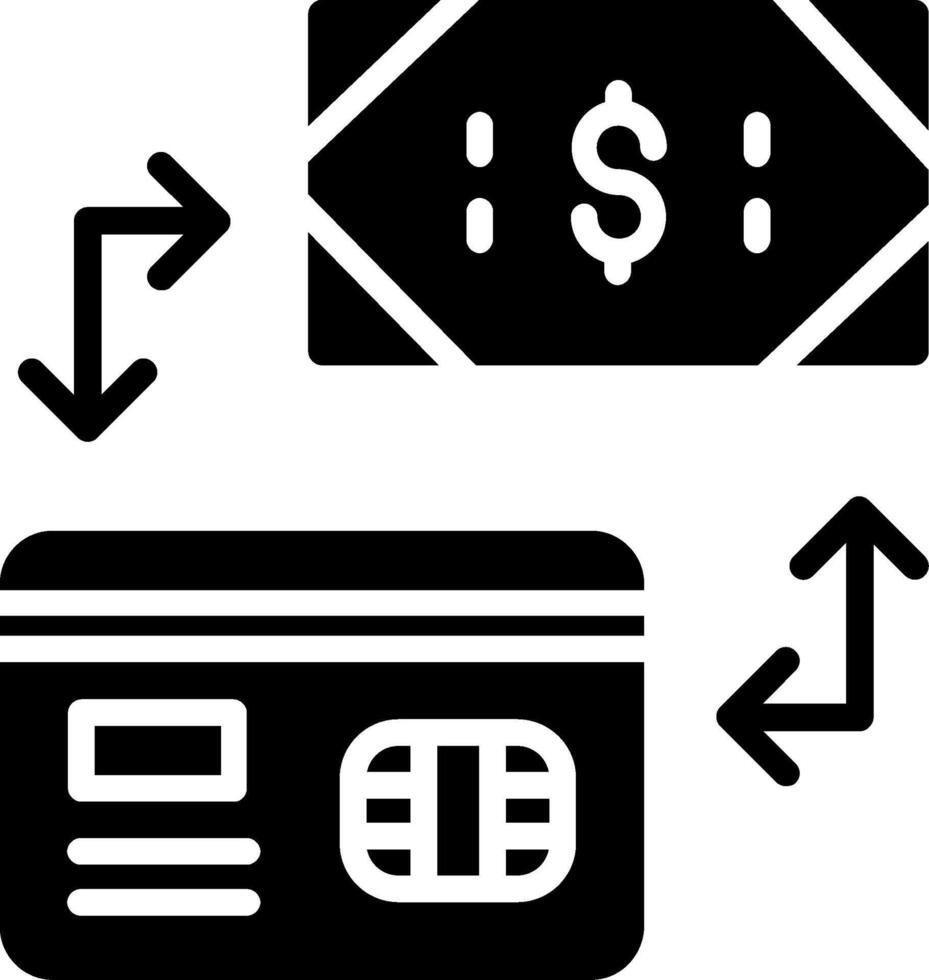 Payment Method Glyph Icon Design vector