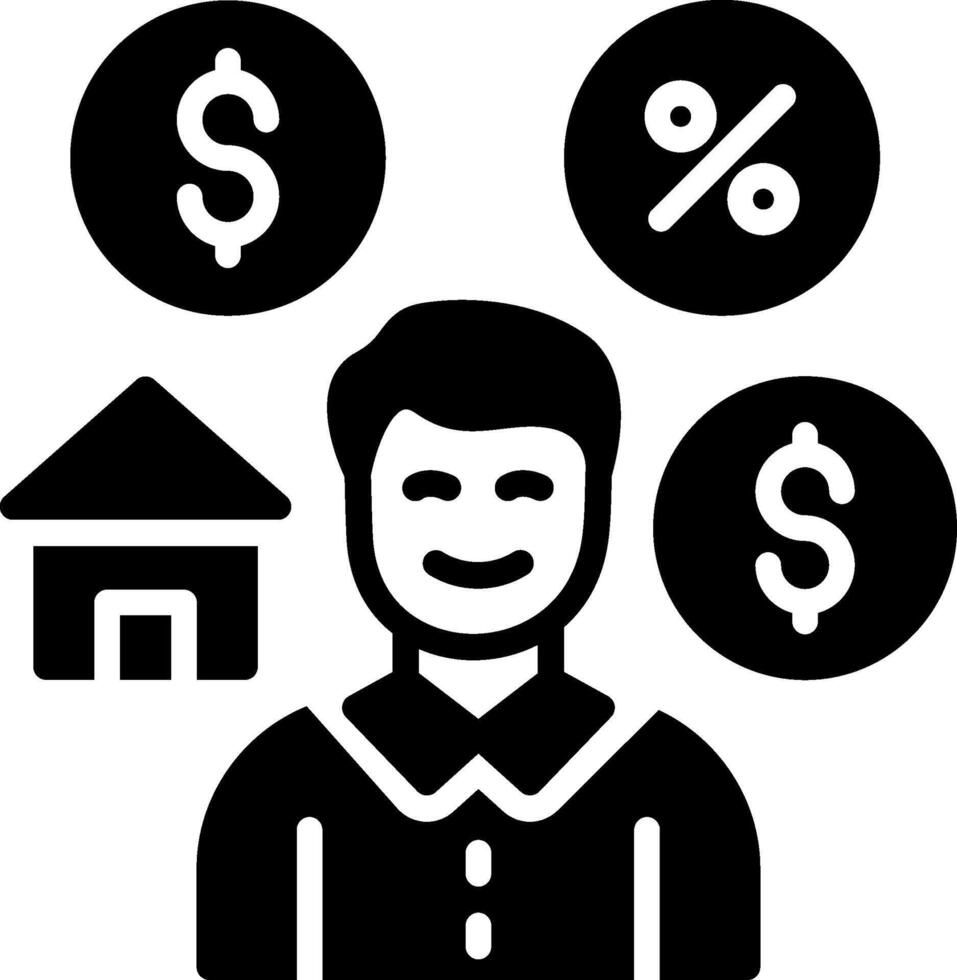 Payer Glyph Icon Design vector